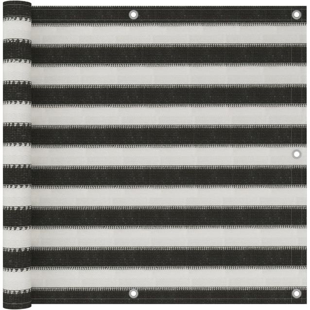 Parvekkeen suoja hdpe 90x300 cm antrasiitti ja valkoinen_1