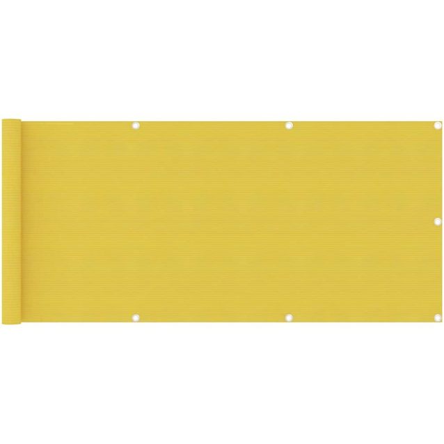 Parvekkeen suoja keltainen 75x500 cm hdpe_1