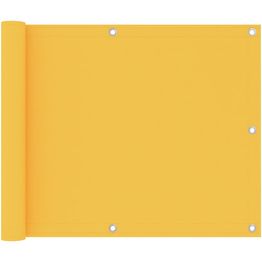 Parvekkeen suoja keltainen 75x500 cm oxford-kangas