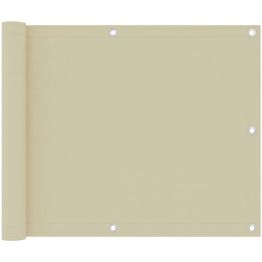 Parvekkeen suoja kerma 75x500 cm oxford kangas