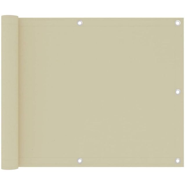 Parvekkeen suoja kerma 75x500 cm oxford kangas_1