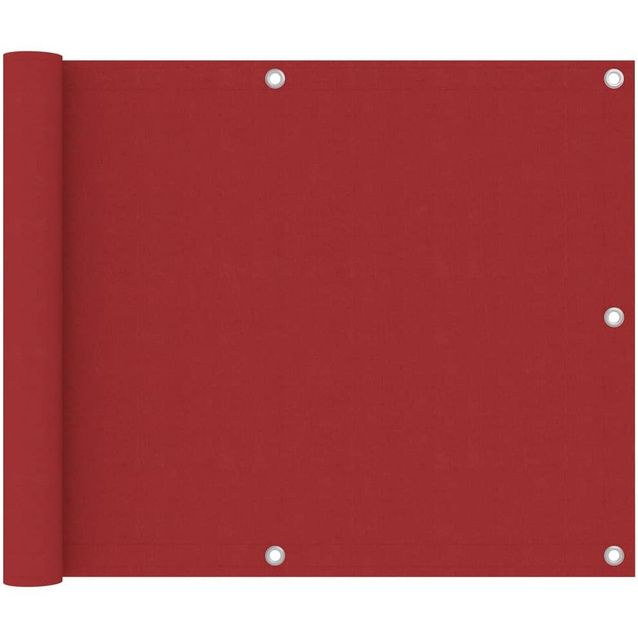 Parvekkeen suoja punainen 75x300 cm oxford kangas_1