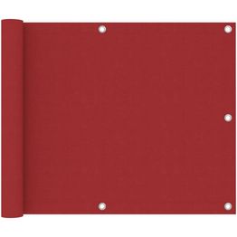 Parvekkeen suoja punainen 75x400 cm oxford kangas