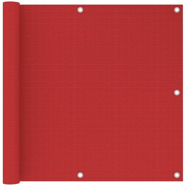 Parvekkeen suoja punainen 90x500 cm hdpe_1