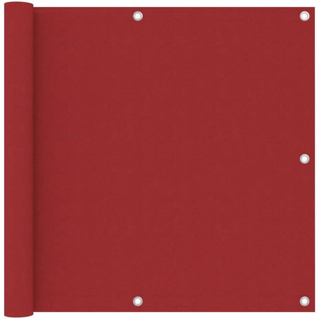 Parvekkeen suoja punainen 90x500 cm oxford-kangas_1