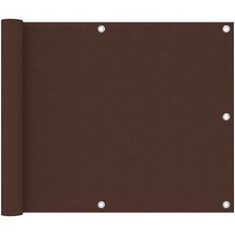 Parvekkeen suoja ruskea 75x600 cm oxford kangas