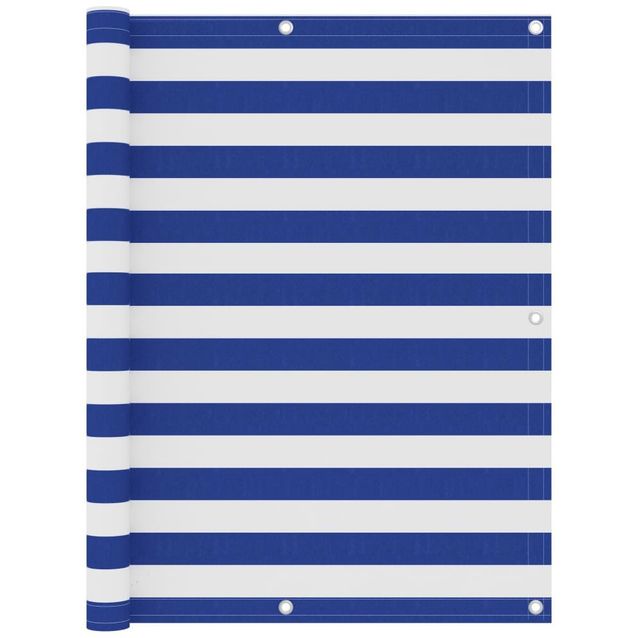 Parvekkeen suoja sinivalkoinen 120x300 cm oxford kangas_1