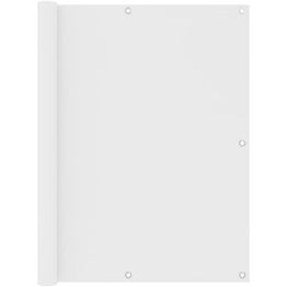 Parvekkeen suoja valkoinen 120x400 cm oxford kangas