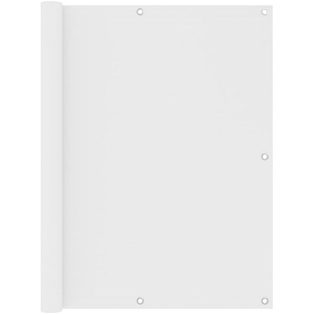 Parvekkeen suoja valkoinen 120x400 cm oxford kangas_1