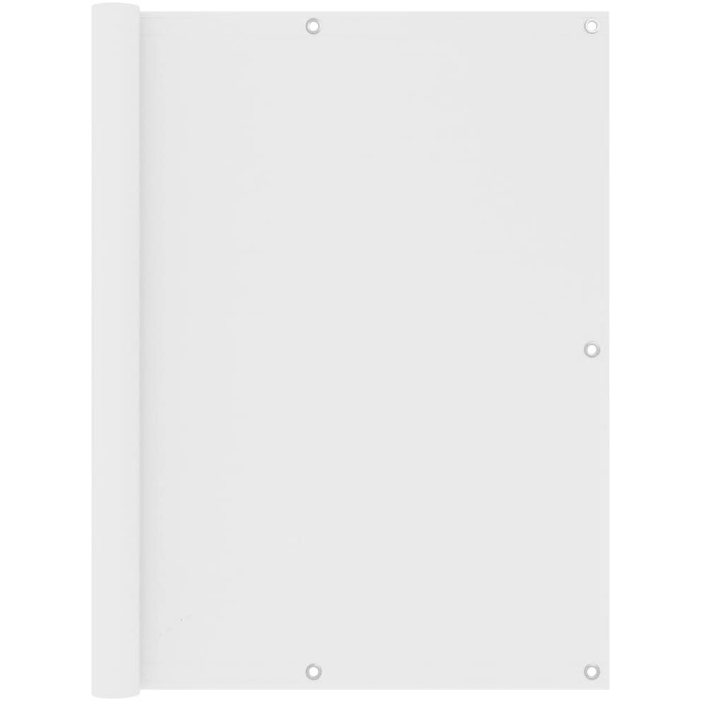 Parvekkeen suoja valkoinen 120x600 cm oxford kangas