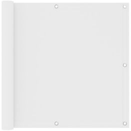 Parvekkeen suoja valkoinen 90x400 cm oxford kangas