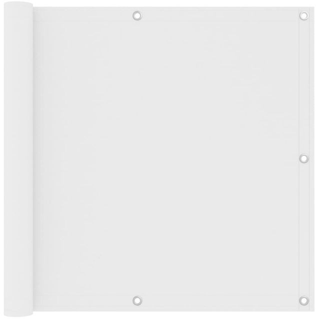 Parvekkeen suoja valkoinen 90x600 cm oxford kangas_1