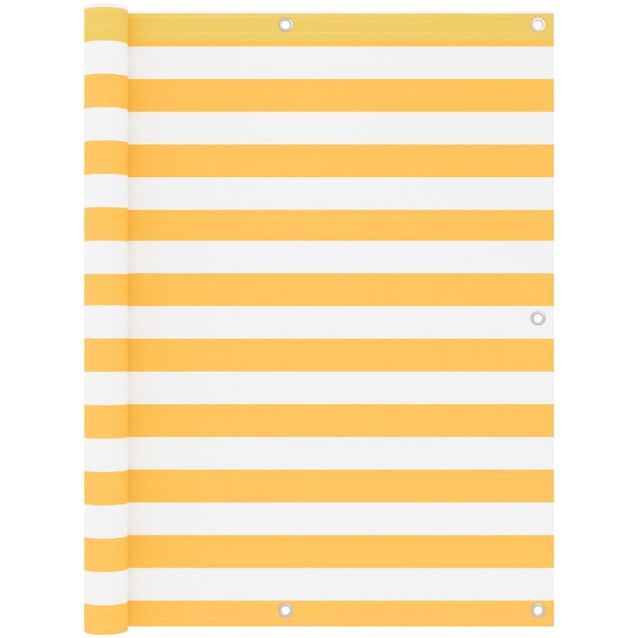 Parvekkeen suoja valkoinen ja keltainen 120x300cm oxford_1