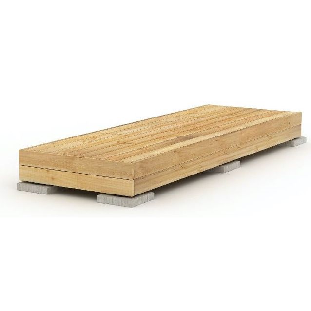 Valmisterassi Patio terassielementti Classic 1x2m lehtikuusi