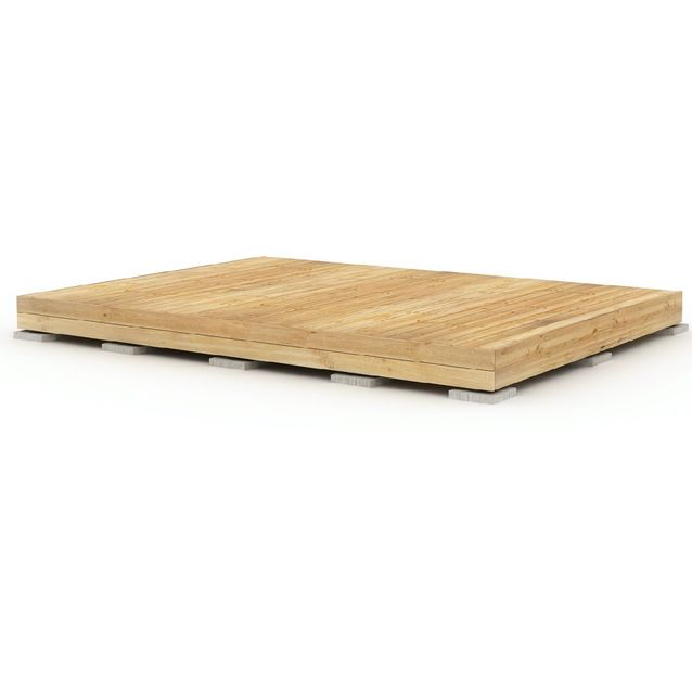 Valmisterassi Patio terassielementti Classic 3x4m lehtikuusi