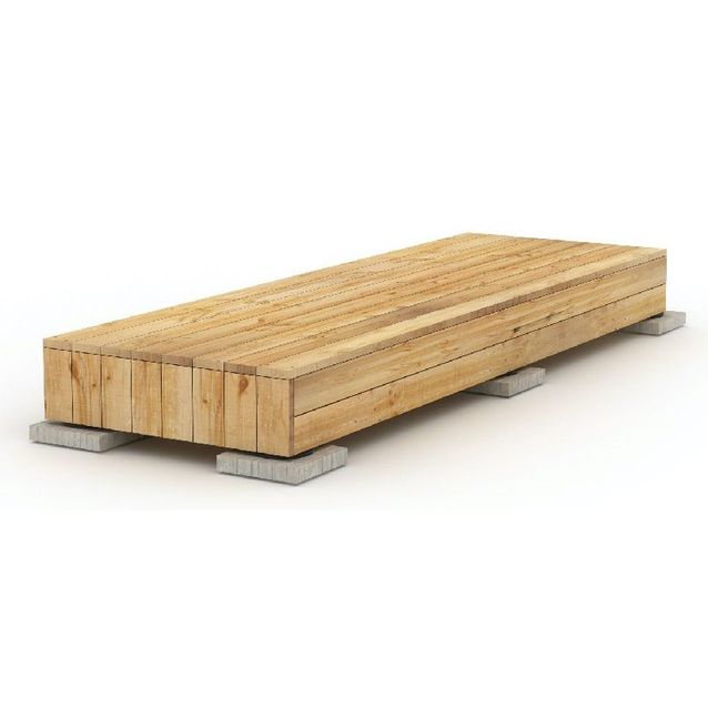 Valmisterassi Patio terassielementti Modern 1x3m lehtikuusi