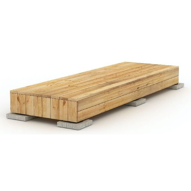 Valmisterassi Patio terassielementti Modern 1x4m lehtikuusi