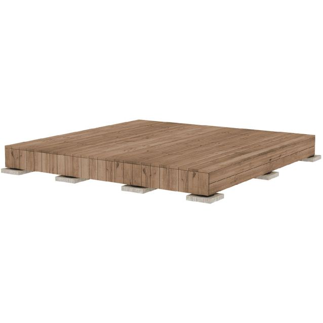 Valmisterassi Patio terassielementti Modern 2x2m kestopuu