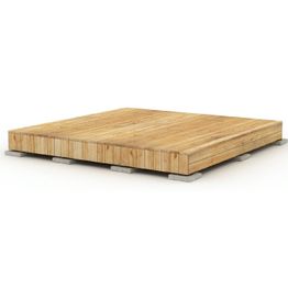 Valmisterassi Patio Terassit Modern 2x2m lehtikuusi