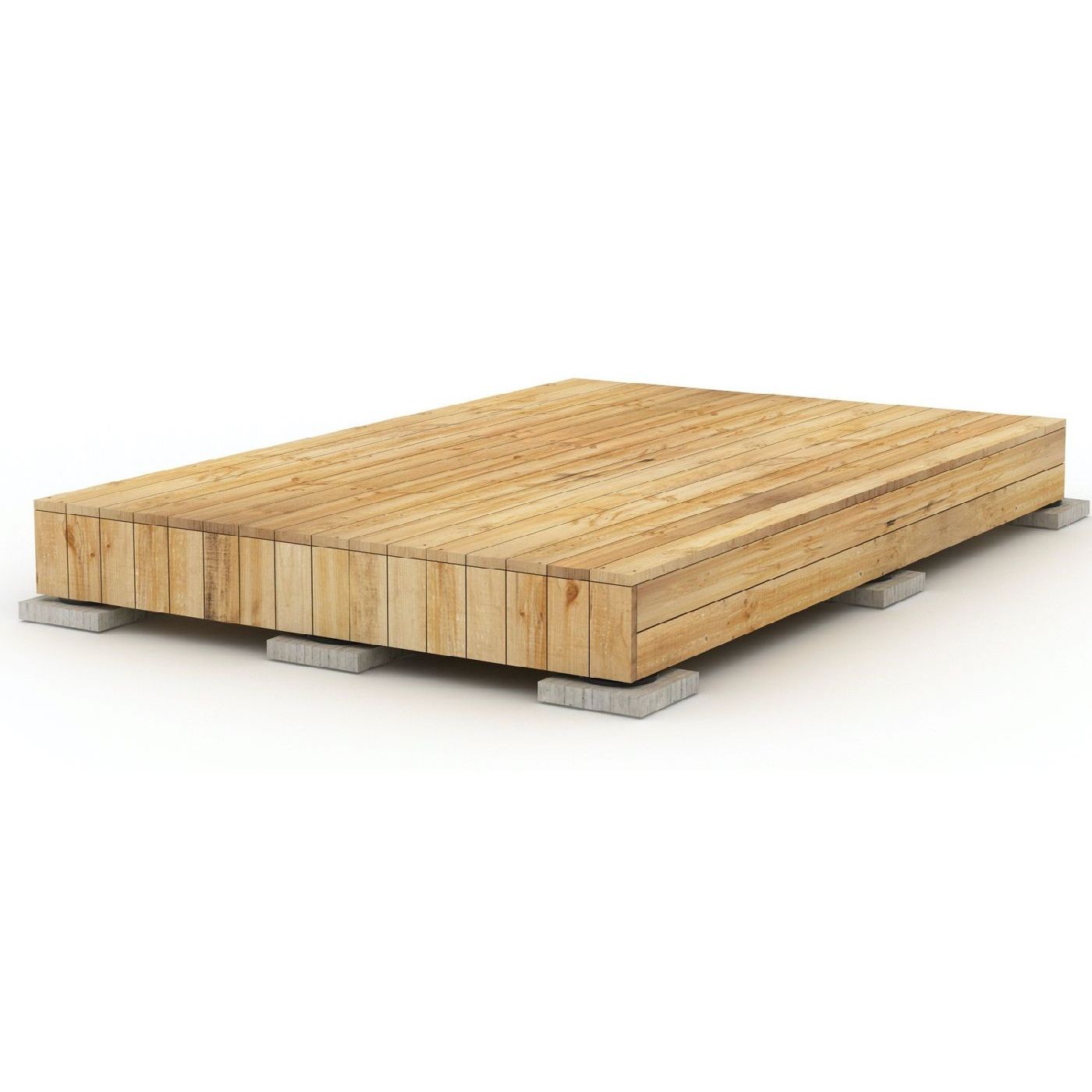 Valmisterassi Patio Terassit Modern 2x3m lehtikuusi