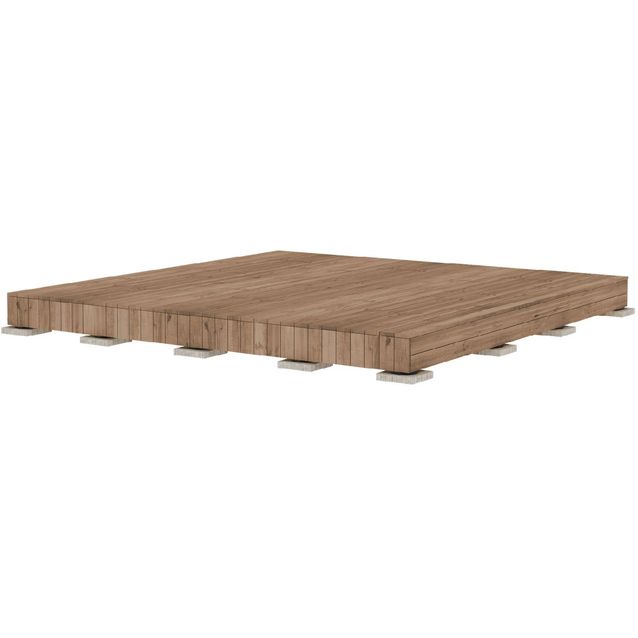 Valmisterassi Patio terassielementti Modern 4x4m kestopuu