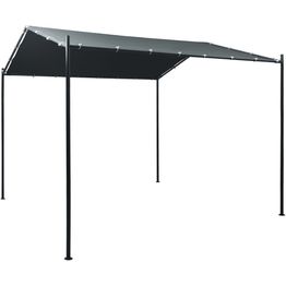 Paviljonki/juhlateltta 3x3 m teräs antrasiitti