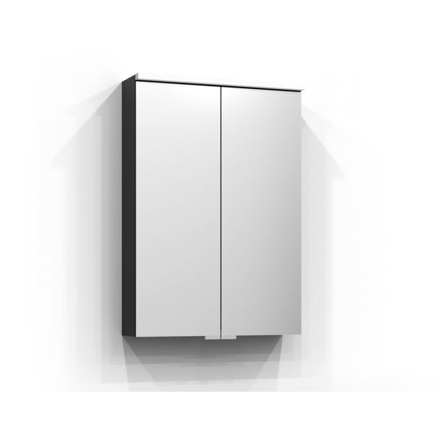 Peilikaappi Svedbergs Sarek LED-valaisin ja vikavirtasuoja musta tammi eri kokoja