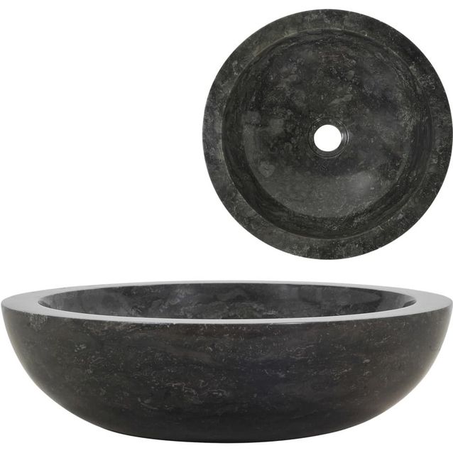 Pesuallas 40x12cm marmori musta