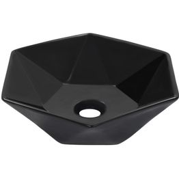 Pesuallas 41x36,5x12 cm keraaminen musta