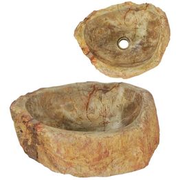 Pesuallas fossiilinen kivi 45x35x15 cm kerma