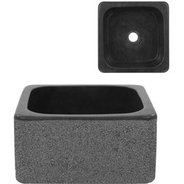 Pesuallas jokikivi 30x30x15 cm musta