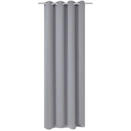 Pimennysverho purjerenkailla 270x245 cm harmaa