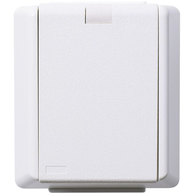 Pistorasia ELKO RS Nordic 1 osainen kannella IP44 RL kirkkaan valkoinen