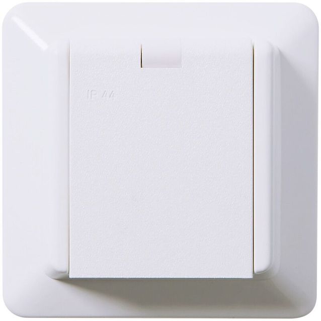 Pistorasia ELKO RS Nordic 1 osainen kehyksellä ja kannella IP44 RL kirkkaan valkoinen