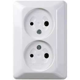 Pistorasia ELKO RS Nordic 2-osainen 12/48 V kirkkaan valkoinen