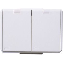 Pistorasia ELKO RS Nordic 2-osainen kannella IP44 RL kirkkaan valkoinen