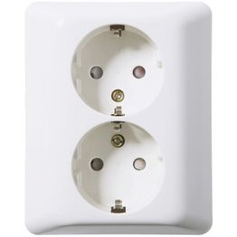 Pistorasia ELKO RS Nordic 2-osainen peitelevyllä R/JL kpl (siro) kirkkaan valkoinen