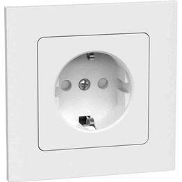 Pistorasia Gelia Connect 2 Home 1-osainen 16A maadoitettu uppo-asennus valkoinen