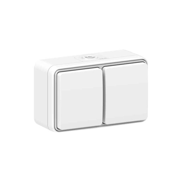 Pistorasia Gelia Connect 2 Home 2 osainen 16A IP54 pinta asenuus valkoinen