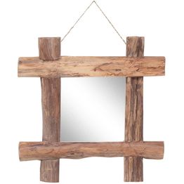 Pölkkypeili luonnollinen 50x50 cm täysi kierrätetty puu