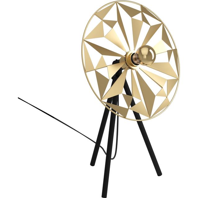 Pöytävalaisin Eglo Castanuelo 40W 37x27x57 5cm kulta musta