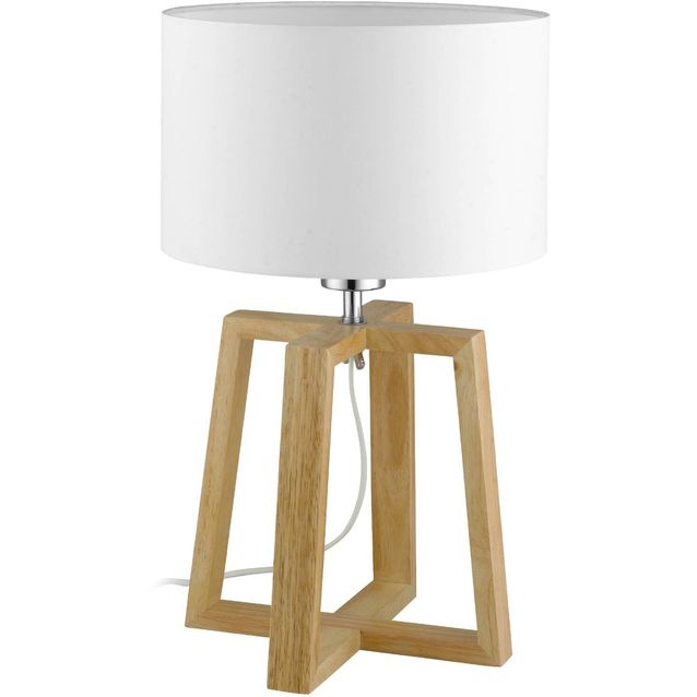 Pöytävalaisin Eglo Chietino 1 E27 valkoinen puu