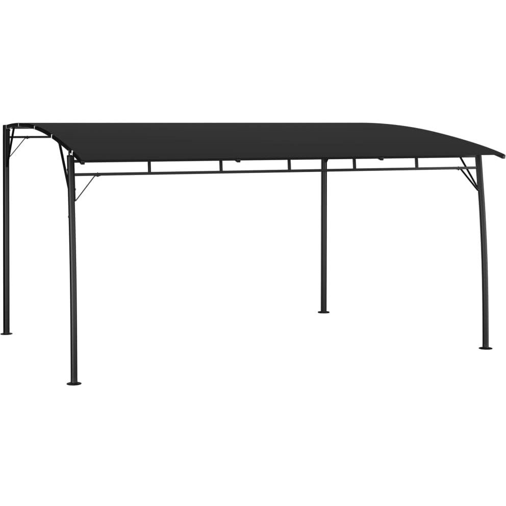 Puutarhan aurinkokatos 4x3x2,25 m antrasiitti