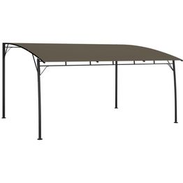 Puutarhan aurinkokatos 4x3x2,25 m harmaanruskea