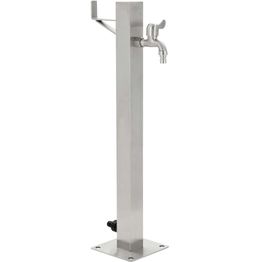 Puutarhan hanapylväs neliskulmainen ruostumaton teräs 65 cm