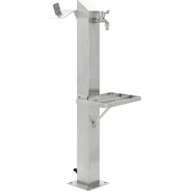 Puutarhan hanapylväs neliskulmainen ruostumaton teräs 95cm_1