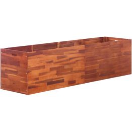 Puutarhan korotettu kukkalaatikko akaasiapuu 200x50x50 cm