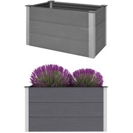 Istutuslaatikko wpc 100x50x54 cm harmaa