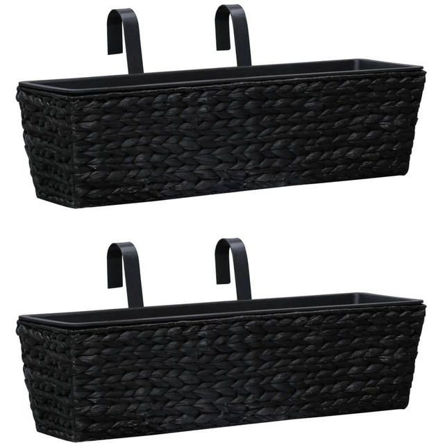 Puutarhan kukkalaatikot 2 kpl vesihyasintti musta_1