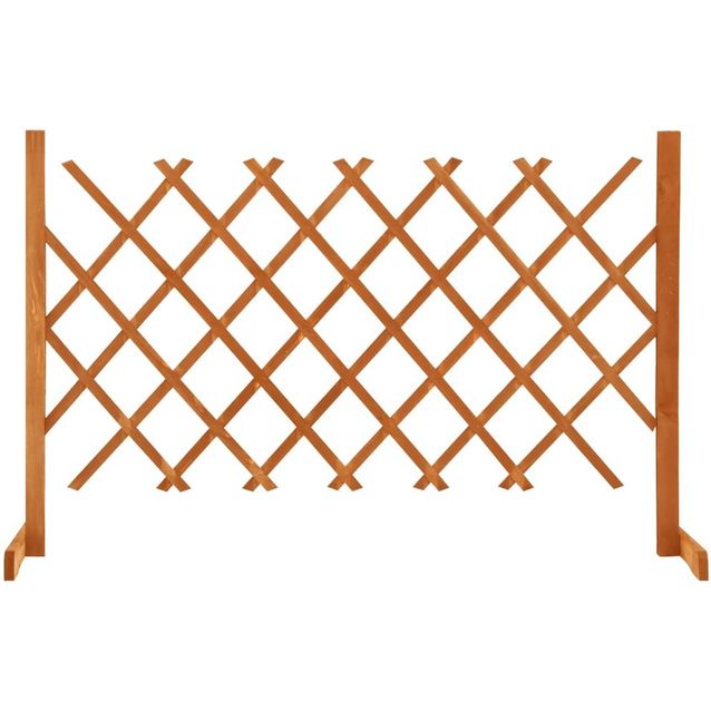 Puutarhan säleikköaita oranssi 120x90 cm täysi kuusi